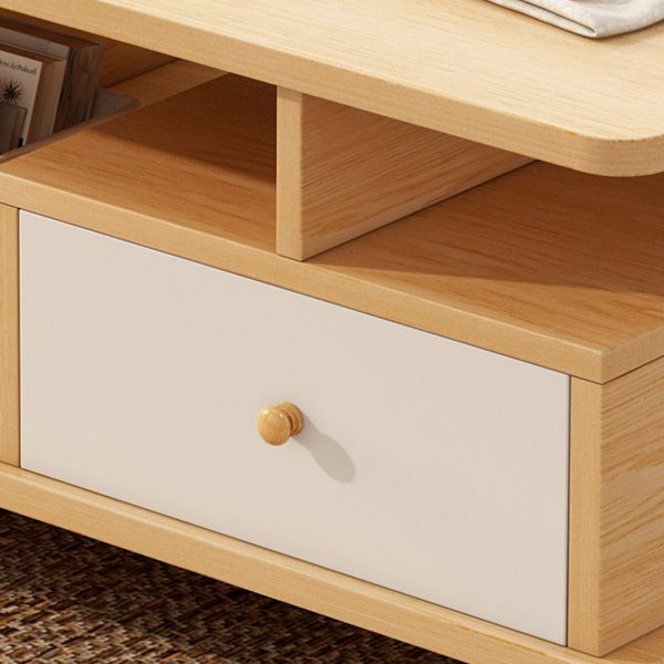 MESA DE CENTRO OASIS CON ALERO BLANCO Y MARRON -MFTOP - Imagen 3