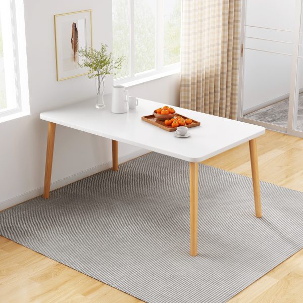 ESCRITORIO / MESA DE ESTUDIO VINTAGE  BLANCO 1.2 M - MFTOP - Imagen 2