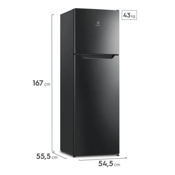 ERT28F2P4AB - Refrigeradora No Frost Top Mount 251Lt Negro Electrolux - Imagen 3