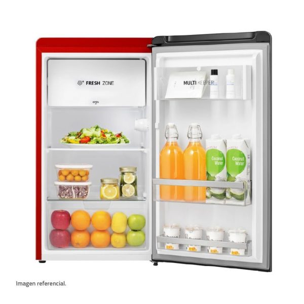 RI-109R - Frigobar Rojo Defrost 90Lt Indurama - Imagen 3