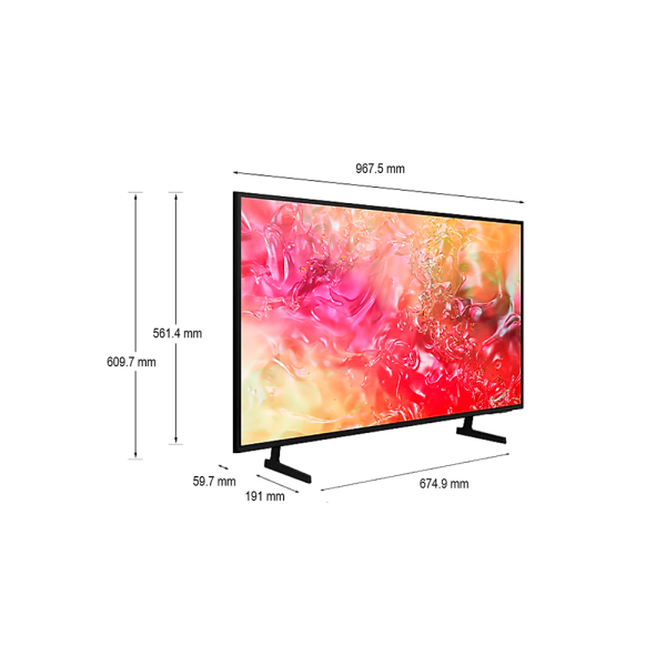 UN43DU7000GXPE - Televisor Led Uhd 4K Smart Crystal Tizen OS 43" Samsung - Imagen 3