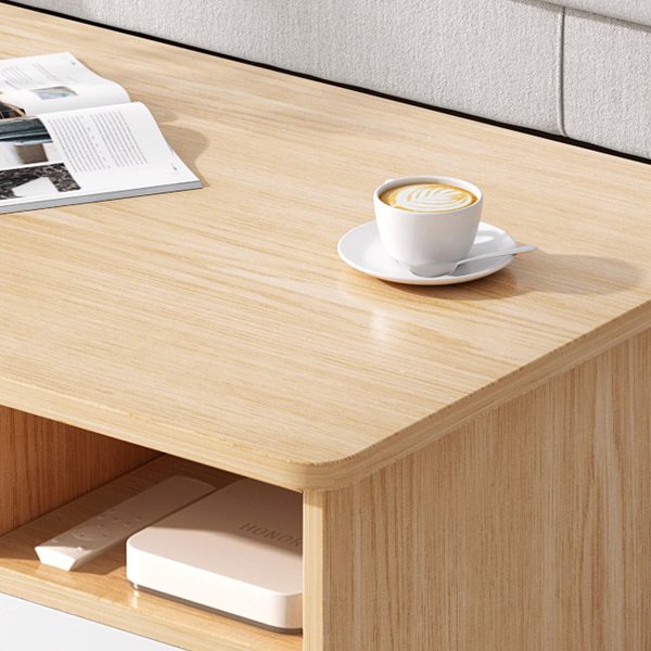 MESA DE CENTRO OASIS BLANCO Y MARRON -MFTOP - Imagen 2